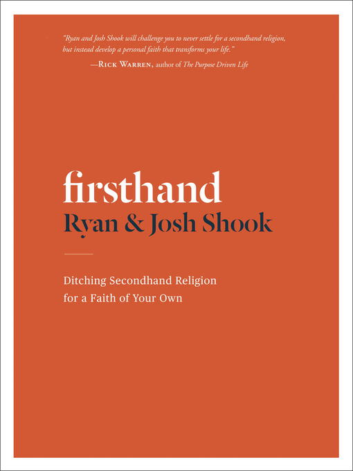 Title details for Firsthand by Ryan Shook - Available